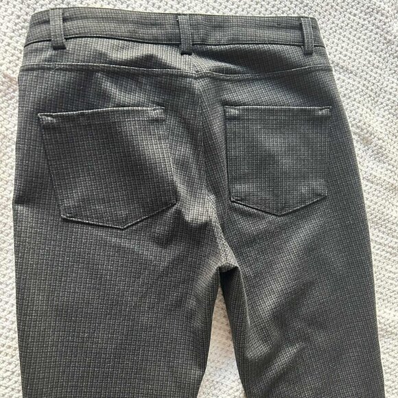 Karl Lagerfeld Paris Charcoal Micro-Check Slim Ankle Trousers – US 8 - Picture 4 of 6